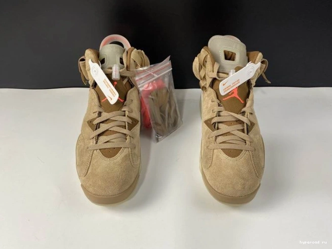 Khaki Air 6 Jordan Scott Travis British DH0690-200 Retro 1124